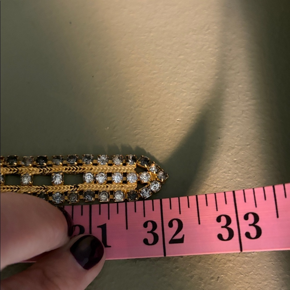Gold and Rhinestone Belt - Picture 5 of 7